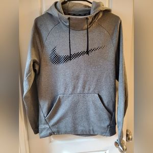 Nike Therma-Fit Men's Small Hoodie Sweatshirt Gray Pullover